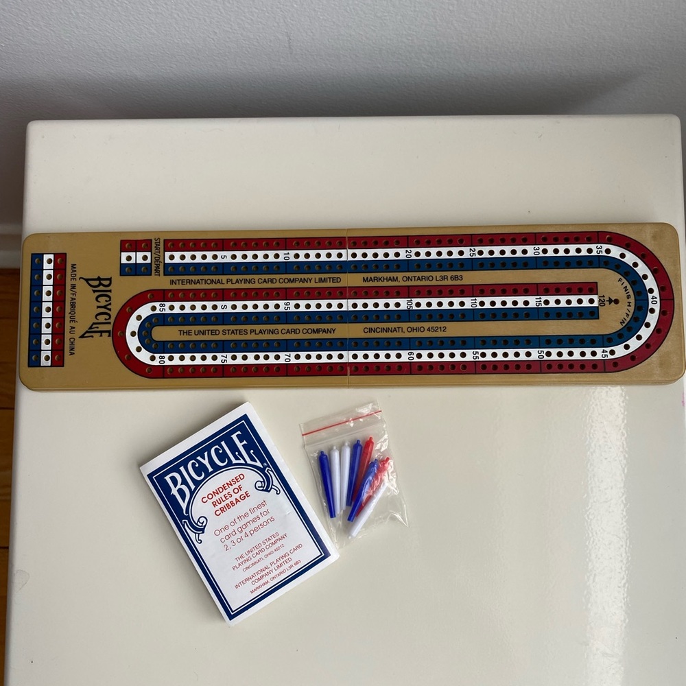 Bicycle Fold-Up Travel Cribbage Card Game